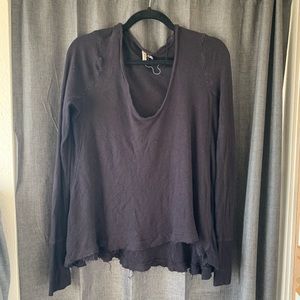 Free People Long Sleeve Henley Sweater